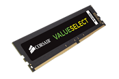 RAM - Corsair Value Select DDR4-2666 - 16GB - CL18 - Single Channel (1 pcs) - Sort - CMV16GX4M1A2666C18