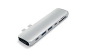 Dockingstation - Satechi USB-C PRO Hub with 4K HDMI 85W - Silver - ST-CMBPS