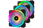Kabinet Køler - Corsair LL120 RGB Dual Light 3-pack + Node PRO - Kabinet køler - 120mm - Sort med RGB LED lys - 24 dBA - CO-9050072-WW