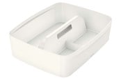 Arkivering & Opbevaring - Leitz Organiseringsbakke med håndtag  MyBox® WOW Large, hvid - 53220001
