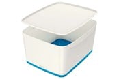 Arkivering & Opbevaring - Leitz Opbevaringsboks  MyBox WOW Large med låg Blå - 52161036