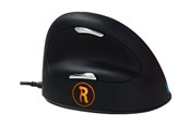 Mus - R-Go Tools R-Go HE Break L - Ergonomisk mus - 4 knapper - Sort - RGOBRHEMLR