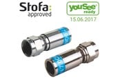 Antennekabel/stik - Triax F-kompressions connector CX3 7.0 QM - 360943