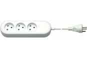 Strømkabel (ekstern) - Pro Power Socket x3 (DK) - White - 1.5m - 4040849776199