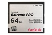 Hukommelseskort - SANDISK Extreme Pro CFast 2.0 - 525MB/s - 64GB - SDCFSP-064G-G46D