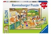 Puslespil - Ravensburger A Day at the Farm - 2x24p - 91959