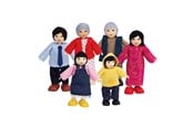 Trælegetøj - Hape Doll House Asian Family - E3502