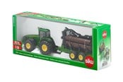 Legetøjsbil - SIKU 1:50 Traktor med Skovvogn - S-1954