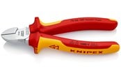 Værktøj til el-arbejde - KNIPEX Skævbider forkromet isoleret med flerkomponent-håndtag, vde-godkendt 160 mm - 7006160