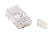 Netværkskabel - StarTech.com Cat 6 RJ45 Modular Plug for Solid Wire - transparent - Transparent - CRJ45C6SOL50