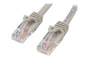 Netværkskabel - StarTech.com 5m Grey Cat5e / Cat 5 Snagless Patch Cable 5 m - patchkabel - 5 m - grå - Grå - 5m - 45PAT5MGR