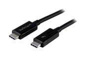 FireWire / ThunderBolt kabel - StarTech.com Thunderbolt 3 (20Gbps) USB C Cable - Black - 2m - TBLT3MM2M