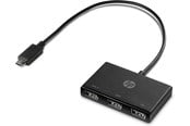 USB hub - HP USB-C to USB-A USB hub - USB 3.0 - 3 ports - Sort - Z6A00AA