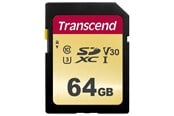 Hukommelseskort - Transcend 500S SDXC UHS-3 - 64GB - TS64GSDC500S
