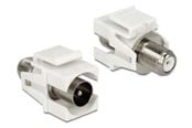 Antennekabel/stik - DeLOCK Keystone Module IEC Male -> F female - 86335
