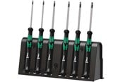 Værktøj - Wera 2067/6 elektronik-TORX® BO-skruetrækkersæt + rack, 6 dele - 5118154001