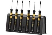 Værktøj - Wera 1550/6 ESD elektronik-skruetrækkersæt + rack, 9 dele - 5030180001