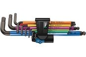 Håndværktøj  - Wera 950 SPKL/9 SM HF Multicolour vinkelnøglesæt, metrisk, BlackLaser, med holdefunktion, 9 dele - 5022210001