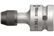 Bor & bits - Wera 784 C 1/2"-forbindelsesdele med -hurtigskift, 1/4 tomme x 50 mm - 5042760001