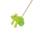 Babylegetøj - Goki Push Figure Frog King - 54938