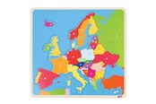 Puslespil - Goki Wooden Puzzle Europe Wood - 57509