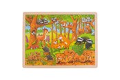 Puslespil - Goki Wooden Jigsaw Puzzle - Forest Animals 48st. Wood - 57734
