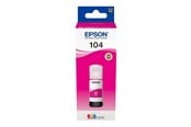 Blæk, Toner & Forbrugsstoffer - Epson EcoTank 104 - Magenta Ink - C13T00P340