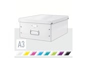 Arkivering & Opbevaring - Leitz Opbevaringsboks Click & Store WOW Large Hvid - 60450001