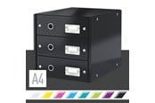 Arkivering & Opbevaring - Leitz Skuffekabinet Click & Store WOW 3 skuffer Sort - 60480095