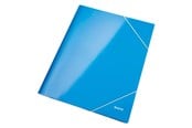 Mapper og Clipboards - Leitz 3-klap elastikmappe  WOW A4 Blå - 3982-00-36