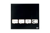 Konference & Præsentation - Nobo Whiteboard glastavle 300x300 mm, sort - 1903950