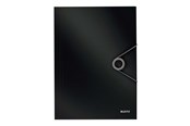 Mapper og Clipboards - Leitz 3-klap elastikmappe Solid PP A4 sort - 45631095