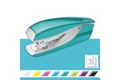 Hulapparater & Hæftemaskiner - Leitz Hæftemaskine  5502 NeXXt WOW 30 ark Isblå - 55021051