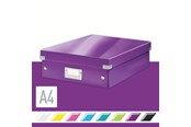 Arkivering & Opbevaring - Leitz Organiseringsboks  Click & Store WOW Medium Lilla - 60580062