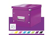 Arkivering & Opbevaring - Leitz Opbevaringsboks  Click & Store WOW Cube Medium Lilla - 61090062