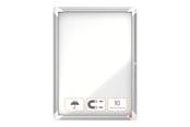 Konference & Præsentation - Nobo Premium Plus udendørs magnetisk låsbart opslagsskab med hængslet låge 4xA4 - 1902577
