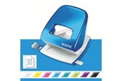 Hulapparater & Hæftemaskiner - Leitz Hulapparat  5008 NeXXt WOW, 2-huls 30 ark Blå - 50081036