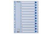 Lommer, Omslag & Registre - Esselte Register  PP A4 1-12 hvid - 100136