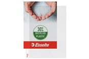 Lommer, Omslag & Registre - Esselte Premium lomme A4 115my, åbning i top og venstre side, 30 % præ-consumer recirkuleret plast - 56191