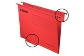 Arkivering & Opbevaring - Esselte Hængemappe Classic forstærket Folio /25 Rød - 90336
