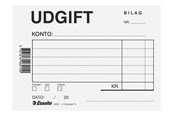 Blokke, Formularer & Notesbøger - Esselte Udgiftsbilag A6 blå - 46215