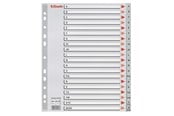 Lommer, Omslag & Registre - Esselte Register  PP A4 Maxi A-Å grå - 100128