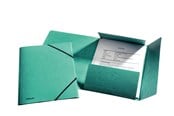 Mapper og Clipboards - Esselte 3-klap elastikmappe  FSC® A4 Grøn - 1326508