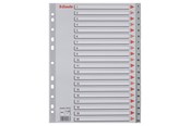 Lommer, Omslag & Registre - Esselte Register  PP A4 1-20 grå - 100107