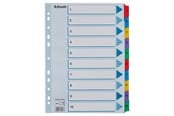 Lommer, Omslag & Registre - Esselte Register  Mylar A4 1-10 flerfarv - 100161