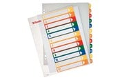 Lommer, Omslag & Registre - Esselte Register Projekt PP A4+ Printbar 1-12 hv - 100214