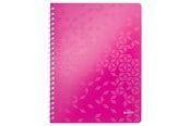 Blokke, Formularer & Notesbøger - Leitz Notesblok  WOW PP A4 linjeret 80 gram 80 ark Pink - 46370023