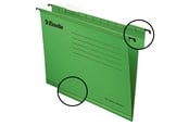 Arkivering & Opbevaring - Esselte Hængemappe Classic forstærket Folio /25 Grøn - 90337