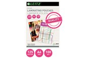 Laminering - Leitz Lamineringslomme A6 125 mic. pk/100 - 33806