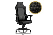Gamer Stol - noblechairs HERO Gaming Chair - Black/Gold Gamer Stol - Sort / Guld - PU Læder - Op til 150 kg - NBL-HRO-PU-GOL